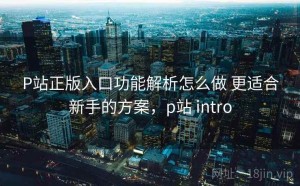 P站正版入口功能解析怎么做 更适合新手的方案，p站 intro