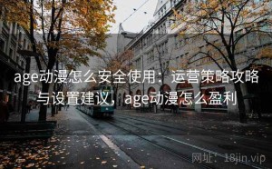 age动漫怎么安全使用：运营策略攻略与设置建议，age动漫怎么盈利