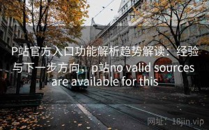 P站官方入口功能解析趋势解读：经验与下一步方向，p站no valid sources are available for this