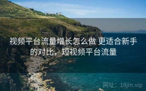视频平台流量增长怎么做 更适合新手的对比，短视频平台流量