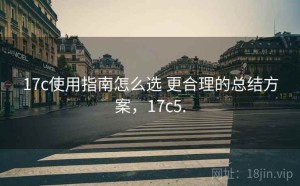 17c使用指南怎么选 更合理的总结方案，17c5.
