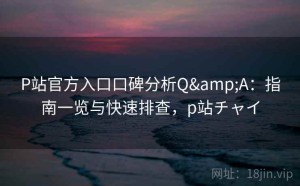 P站官方入口口碑分析Q&A：指南一览与快速排查，p站チャイ