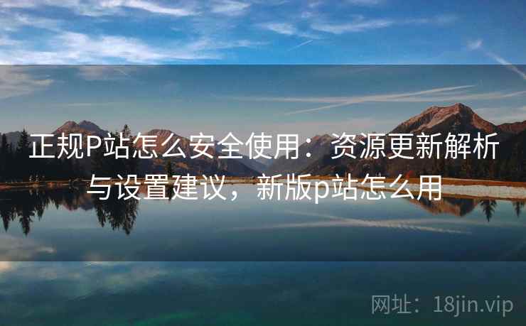 正规P站怎么安全使用:资源更新解析与设置建议,新版p站怎么用 正规P站怎么安全使用:资源更新解析与设置建议,新版p站怎么用