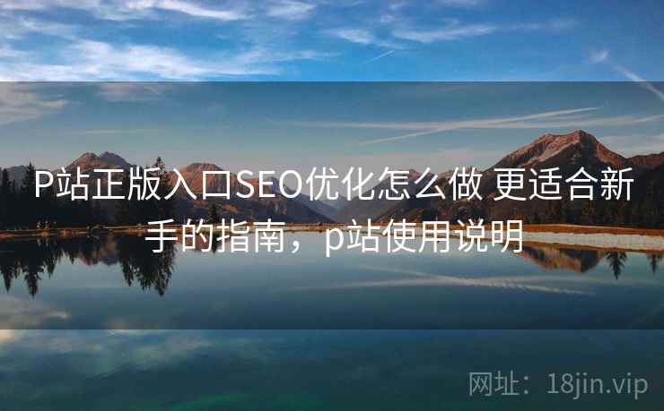 P站正版入口SEO优化怎么做 更适合新手的指南,p站使用说明 P站正版入口SEO优化怎么做 更适合新手的指南,p站使用说明