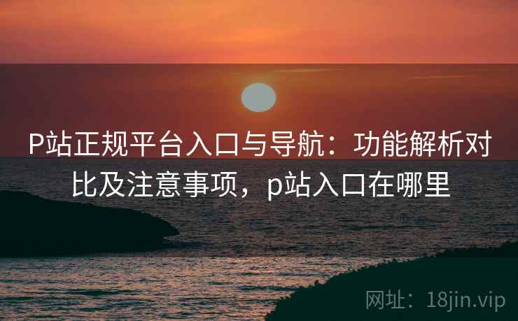 P站正规平台入口与导航:功能解析对比及注意事项,p站入口在哪里 P站正规平台入口与导航:功能解析对比及注意事项,p站入口在哪里