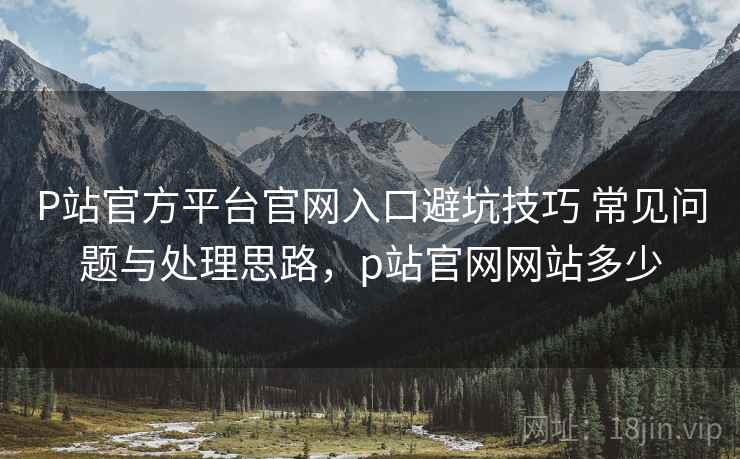 P站官方平台官网入口避坑技巧 常见问题与处理思路，p站官网网站多少